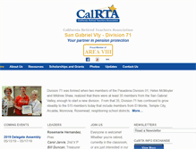Tablet Screenshot of div71.calrta.org